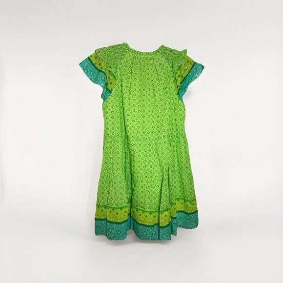 COPY - Hale Bob mini XL Floral Lime Spring Cotton Lined Dress - Picture 2 of 6